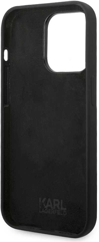 Karl Lagerfeld KLHCP14XSLCTBK Apple iPhone 14 Pro Max 6,7″ kietas dėklas juodos spalvos Silicone Choupette Body