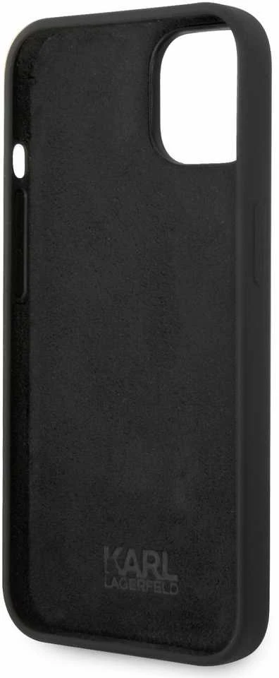 Dėklas Karl Lagerfeld KLHCP14MSNIKBCK IPHONE 14 PLUS / 15 PLUS 6.7 "HARDCASE Juodas / Juodas SILICONE IKONIK
