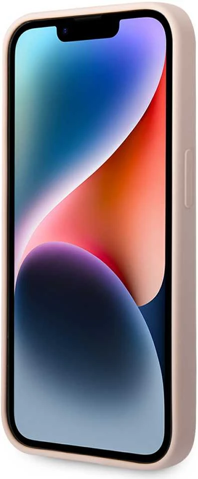 Karl Lagerfeld KLHMP14XSSKCI Apple iPhone 14 Pro Max 6,7″ kietas dėklas light rožinės spalvos Silicone Karl & C
