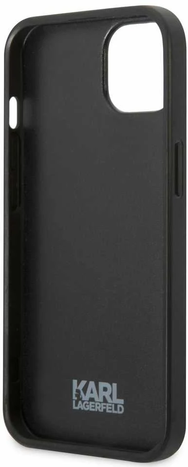 Karl Lagerfeld KLHCP13SPMNIKPI Apple iPhone 13 mini 5,4″ kietas dėklas red Monogram Ikonik Patch