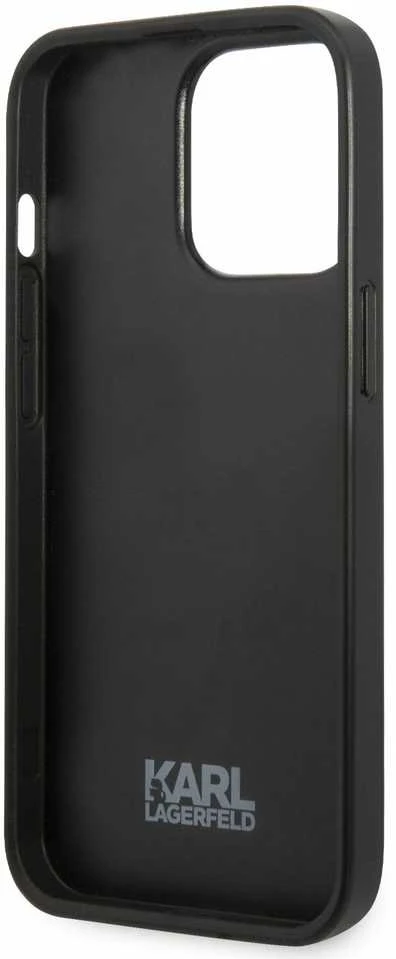 Karl Lagerfeld KLHCP13LPMNIKPI Apple iPhone 13 Pro / 13 6,1″ kietas dėklas red Monogram Ikonik Patch