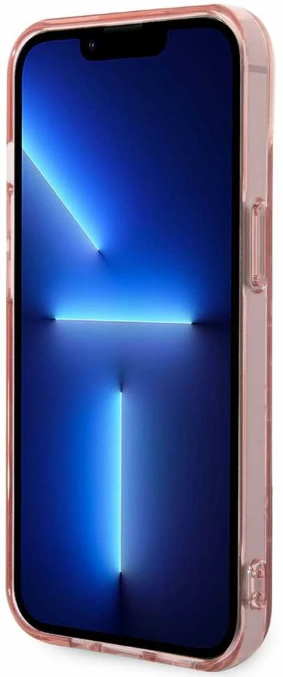 Dėklas Karl Lagerfeld KLHCP14MHKLSPCP IPHONE 14 PLUS / 15 PLUS 6.7 "HARDCASE Rožinis / Rožinis MONO VERTICAL STRIPE