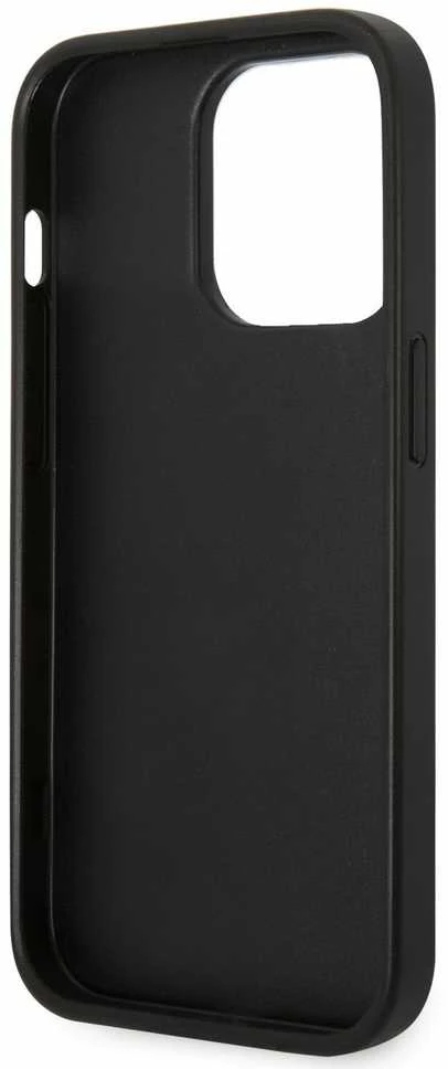 Karl Lagerfeld KLHCP14LSAPCHK Apple iPhone 14 Pro 6,1″ kietas dėklas juodos spalvos Saffiano Choupette Head Patch