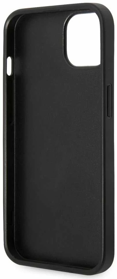 Dėklas Karl Lagerfeld KLHCP14MSAPCHK IPHONE 14 PLUS / 15 PLUS 6.7 "HARDCASE JUODA / Juodas SAFFIANO CHOUPETTE HEAD PATCH