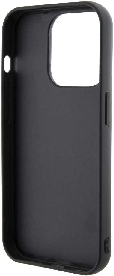 Dėklas Karl Lagerfeld KLHCP15XGSAKCPK IPHONE 15 PRO MAX 6.7 "Juodas/Juodas HARDCASE GRIPSTAND SAFFIANO KARL & CHOUPETTE PINS