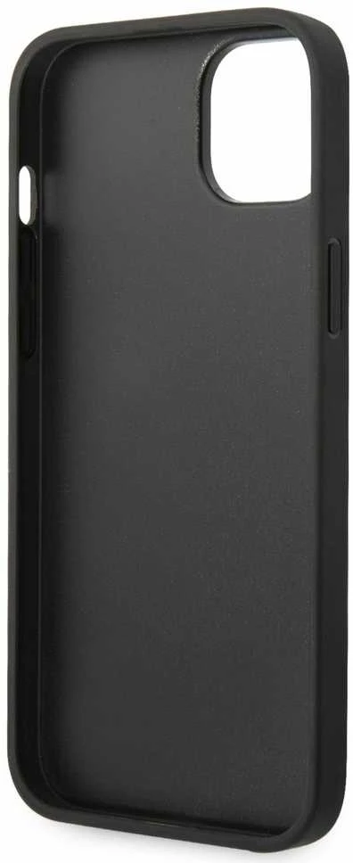 Dėklas Karl Lagerfeld Saffiano Monogram Case skirtas iPhone 14 Plus, juodas