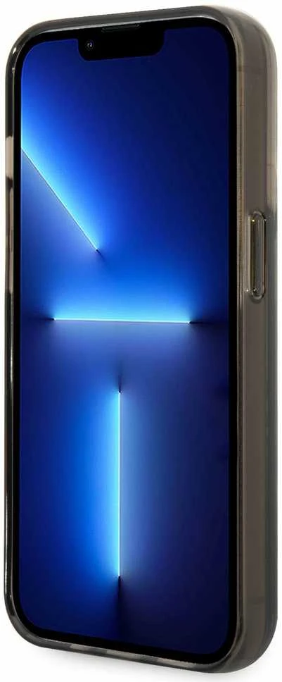 Karl Lagerfeld KLHCP14LLCKVK Apple iPhone 14 Pro 6,1″ juodos spalvos kietas dėklas Liquid Glitter Elong