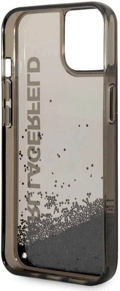 Dėklas Karl Lagerfeld KLHCP14MLCKVK IPHONE 14 PLUS / 15 PLUS 6.7 "Juodas / Juodas HARDCASE LIQUID GLITTER ELONG