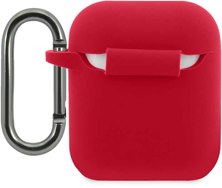 Lacoste Dėklas na ausinės Apple Airpods 1/2 Liquid silikoninis Glossy Printing Logo dėklas Raudona [kod produktu: ]