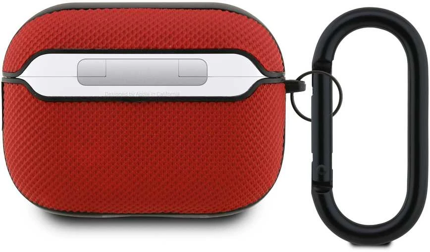 Lacoste Petit Pique Croc Logo Patch dėklas skirtas AirPods Pro 2 raudinos spalvos