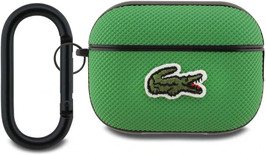 Lacoste Petit Pique Croc Logo Patch dėklas skirtas AirPods Pro 2 žalios spalvos