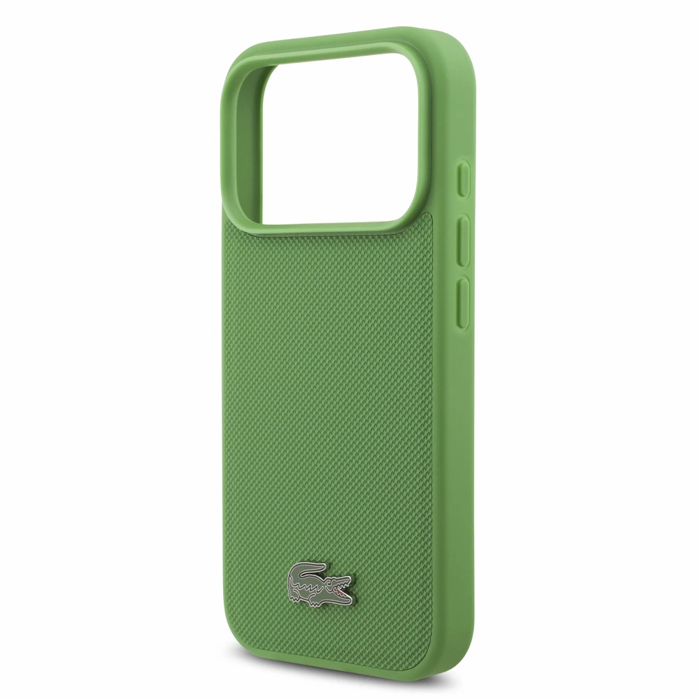 Dėklas Lacoste PVC Iconic Petit Pique Metal Logo MagSafe Case for iPhone 18 Pro Estragon