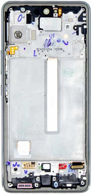 Dėklas LCD ekranas + jutiklinis blokas + priekinis dangtelis Samsung A536B Galaxy A53 5G Awesome Juodas (Paslaugų paketas)