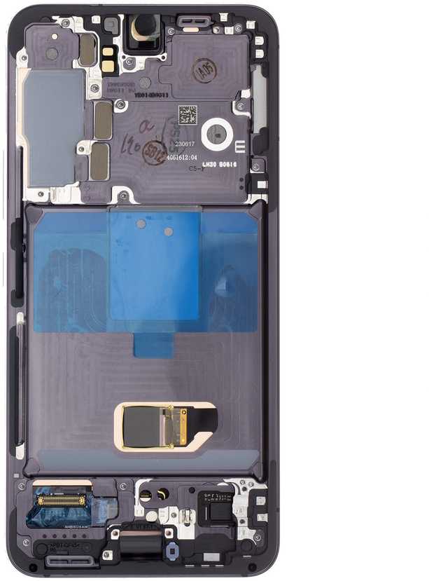 Dėklas LCD ekranas + jutiklinis blokas + priekinis dangtelis Samsung S901B Galaxy S22 Phantom Juodas (pakeitimų paketas)