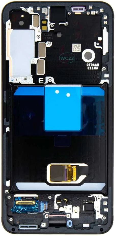 Dėklas LCD ekranas + jutiklinis blokas + priekinis dangtelis Samsung S901B Galaxy S22 pilkas (pakeitimų paketas)