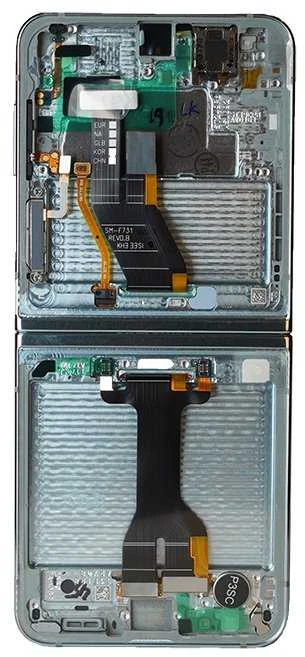 Dėklas LCD ekranas + jutiklinis blokas + priekinis dangtelis Samsung F731 Galaxy Z Flip 5 5G Mint (pakeitimų paketas)