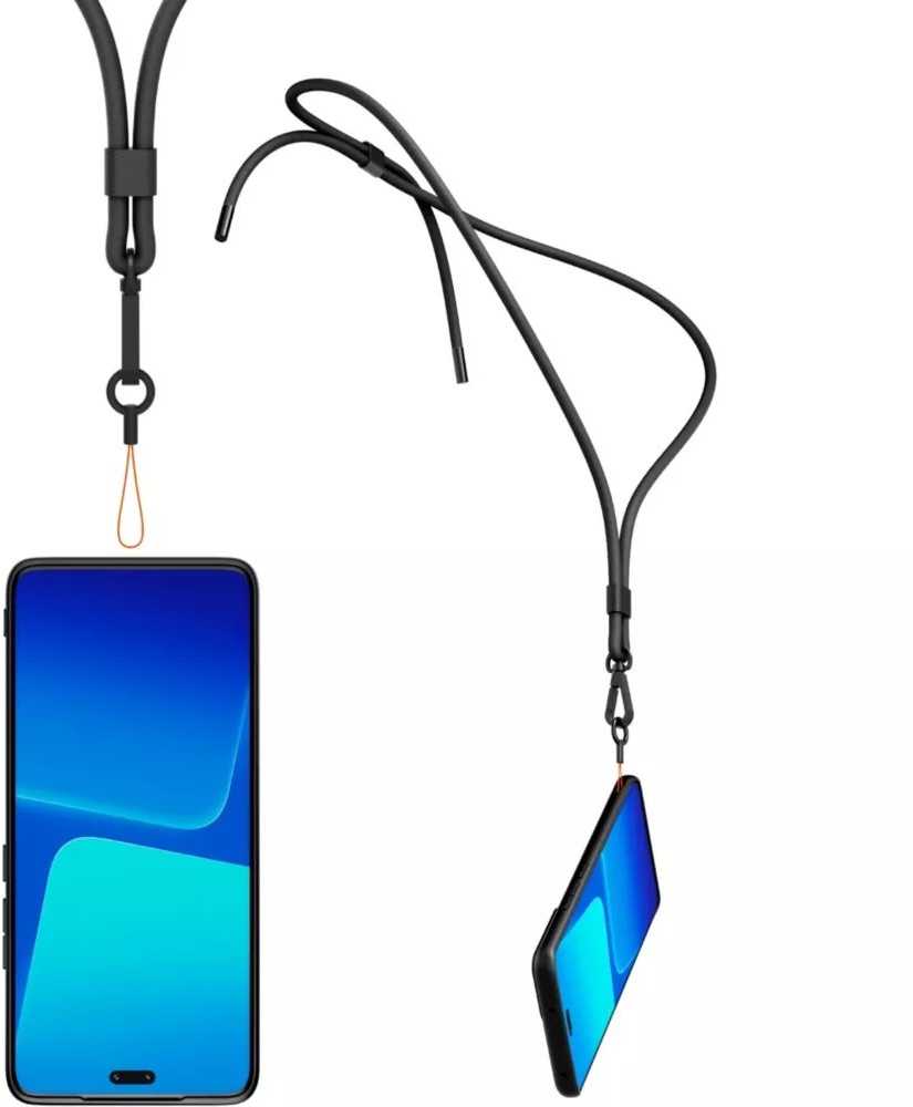 Made for Xiaomi TPU Cover with Necklace for Xiaomi 13 Lite dėklas telefonui juodos spalvos