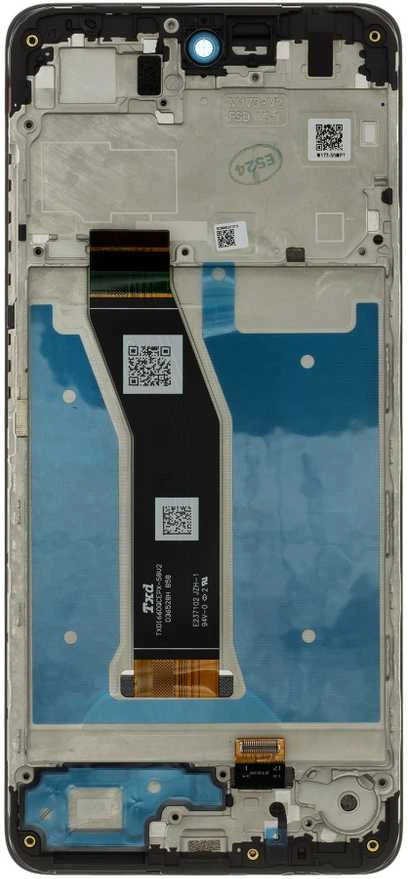 Motorola E14 LCD ekranas + jutiklinis blokas + priekinis dangtelis (pagalbos paketas)