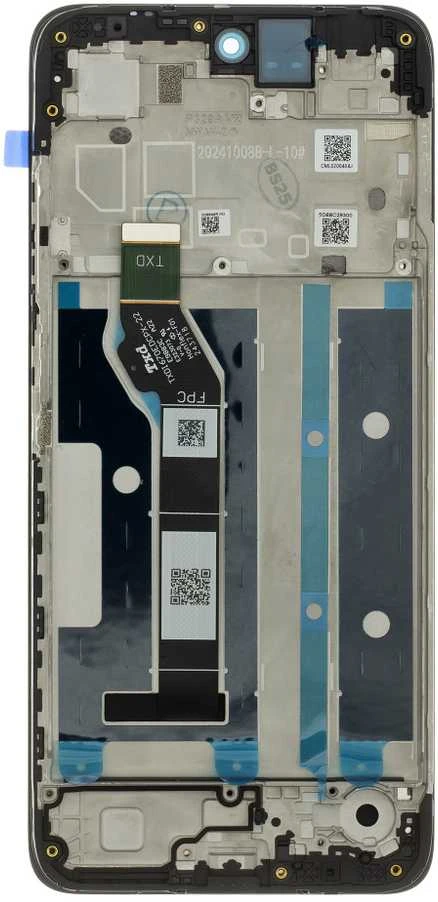 Motorola E15/G05 LCD Ekranas + Touch Unit + Front Cover (Service Pack)