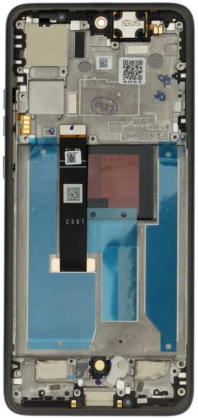 Motorola Edge 50 Neo LCD ekranas + jutiklinis modulis + priekinis dangtelis Grisaille (techninio aptarnavimo paketas)
