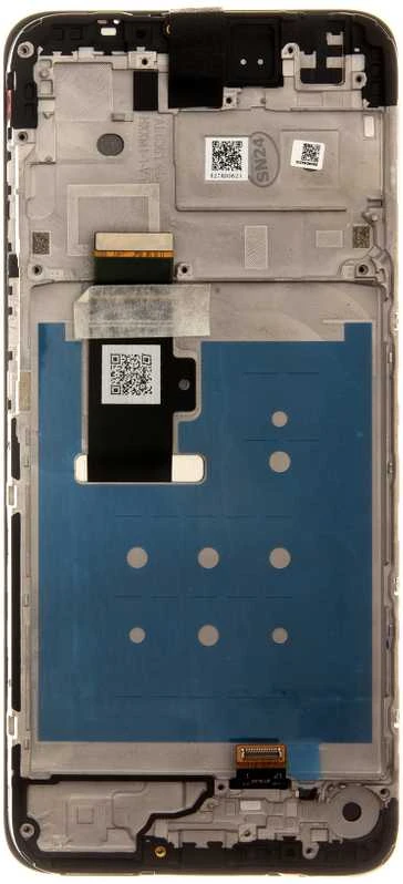 Motorola G13 LCD ekranas + jutiklinis blokas + priekinis dangtelis juodas (aptarnavimo rinkinys)