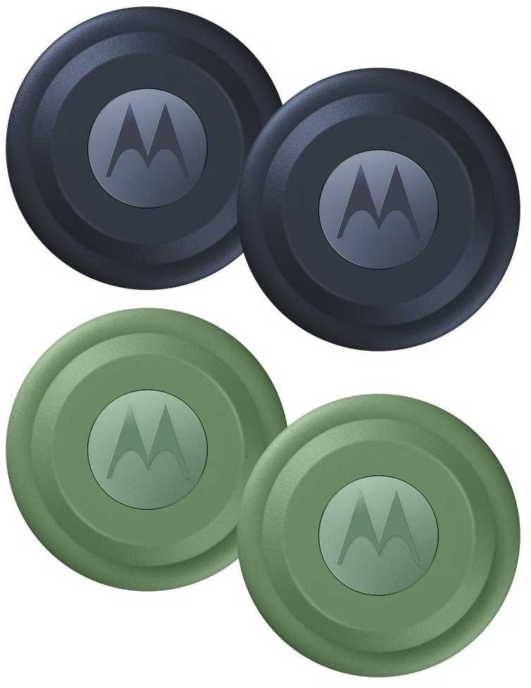 Motorola Moto Tag 4-Pack, Jade Žalias + Midnight Mėlyna