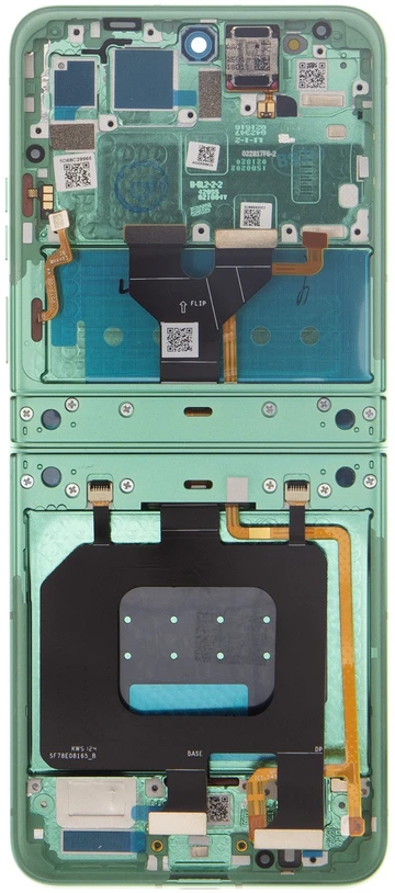 Dėklas Motorola RAZR 60 LCD ekranas + lietimui jautrus skydelis + priekinio dangtelio spyruoklinis žiedas (pakeitimo paketas)