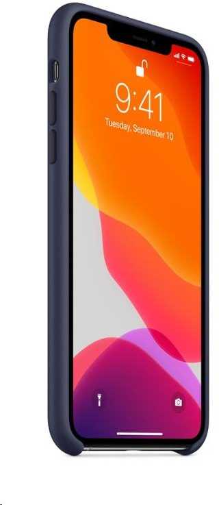 Apple iPhone 11 Pro Max Silikoninis dėklas - Vidurnakčio mėlynas