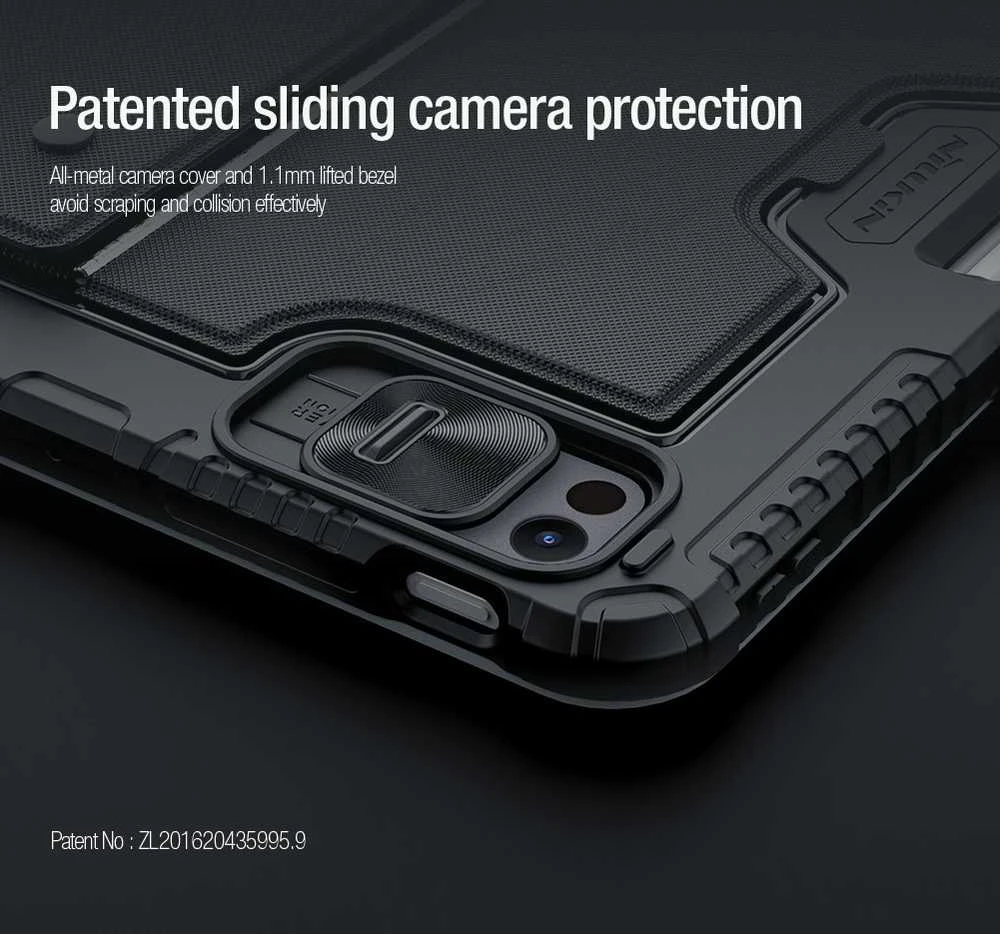 Nillkin Bumper Combo Keyboard Case (Backlit Version) Apple iPad Pro 11 2024 dėklas planšetiniam kompiuteriui