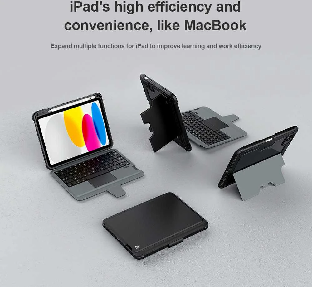 Dėklas su klaviatūra Nillkin Bumper Combo, skirtas Apple iPad 10/10.9"