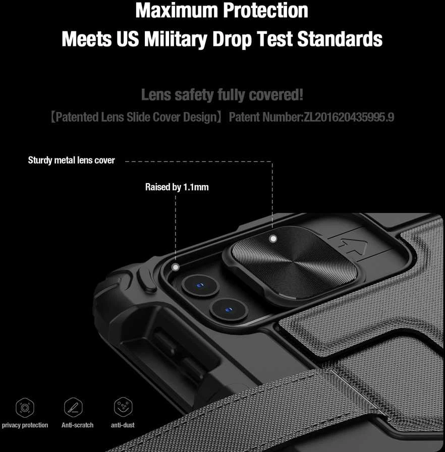 Nillkin Bumper GO Keyboard Case (Backlit Version) skirtas Apple iPad Pro 12.9 2020/2021/2022/ Air 13 2024/2025 juodos spalvos