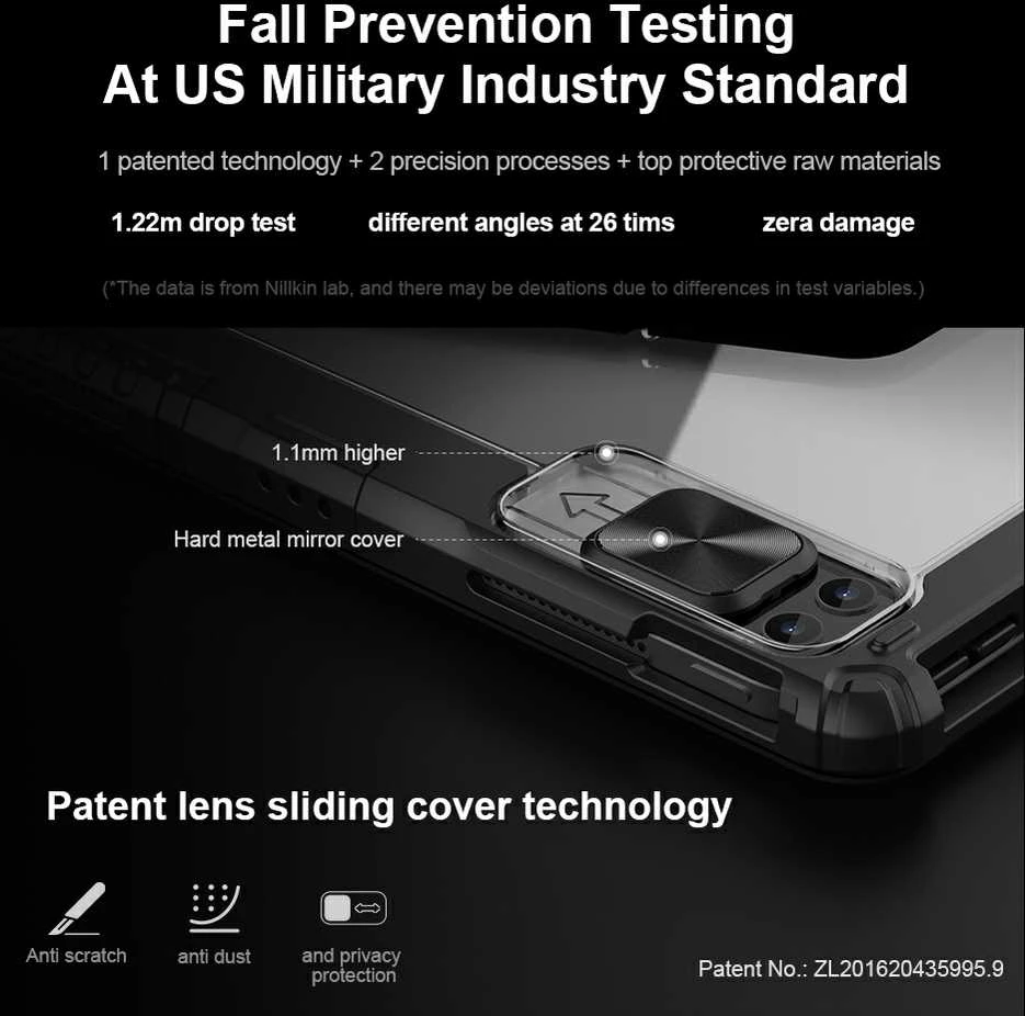 Nillkin Bumper Link Keyboard dėklas (Backlit Version) skirtas Apple iPad Pro 12.9 2020/2021/2022/ Air 13 2024/2025 juodos spalvos