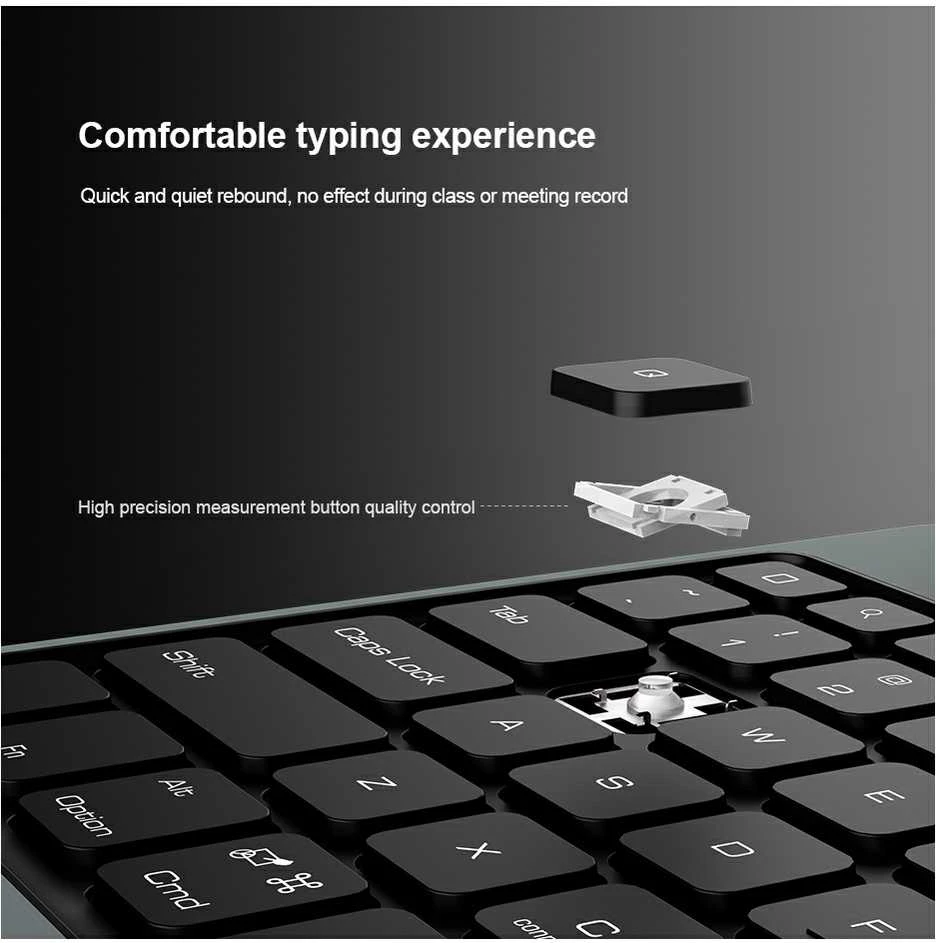 Nillkin Bumper Link Keyboard dėklas (Backlit Version) skirtas Apple iPad Pro 12.9 2020/2021/2022/ Air 13 2024/2025 juodos spalvos