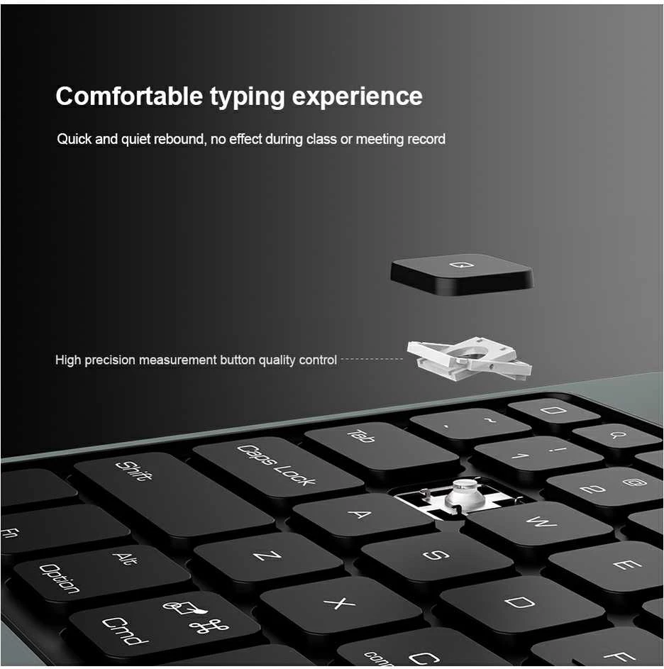 Nillkin Bumper Link Keyboard dėklas (Backlit Version) for iPad 10.9 2022/11 2025 Juodas