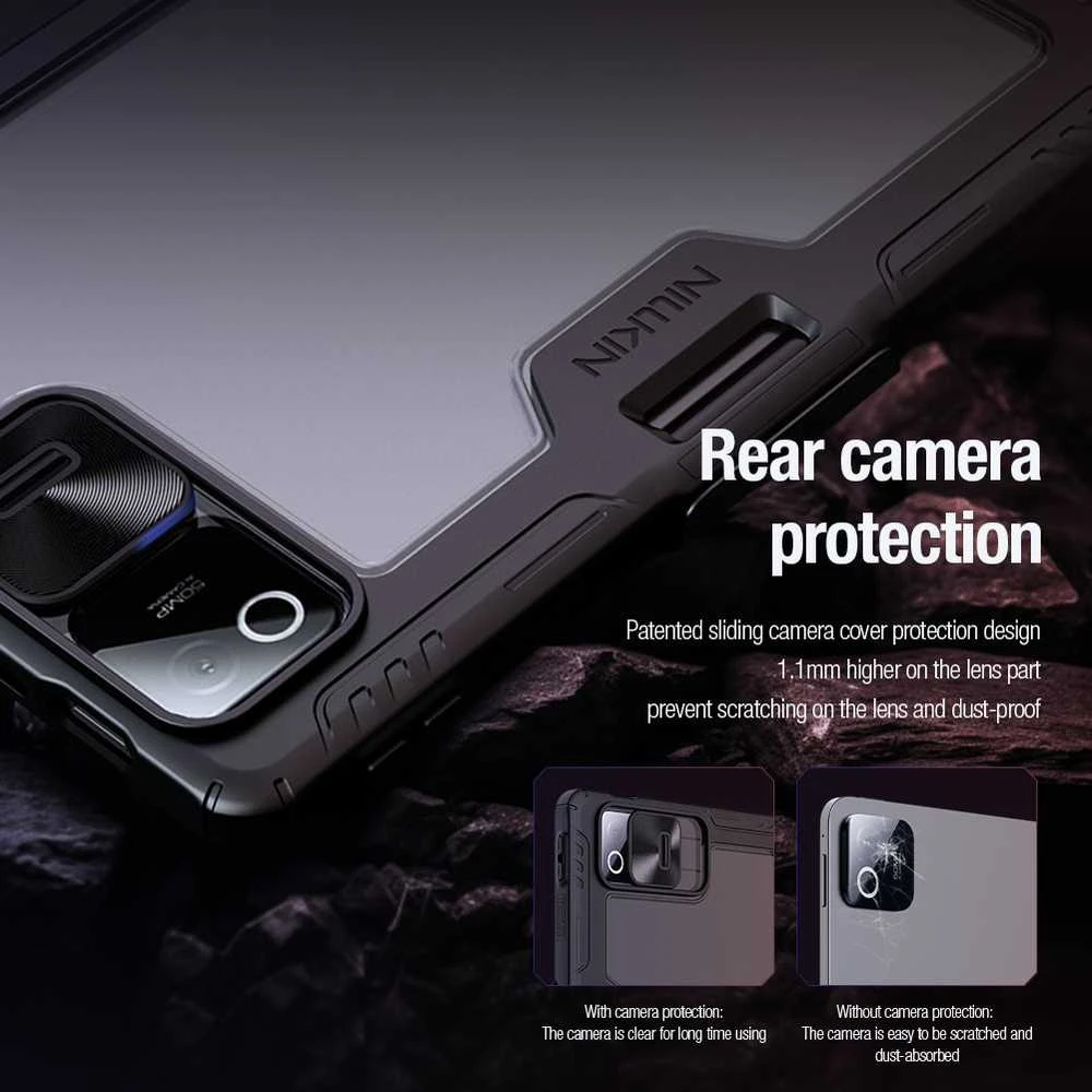 Nillkin Bumper PRO Protective Stand dėklas Multi-angle for Xiaomi Pad 8/8 Pro Juodas
