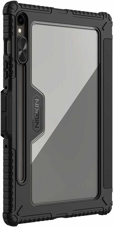 Nillkin Bumper PRO Protective Stand dėklas Multi-angle skirtas Samsung Galaxy Tab S10 FE juodos spalvos