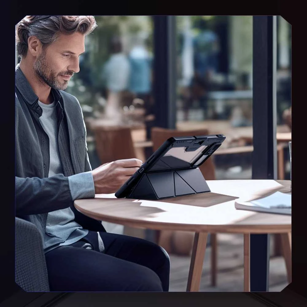 Nillkin Bumper PRO Protective Stand dėklas Multi-angle for Xiaomi Pad 8/8 Pro Juodas
