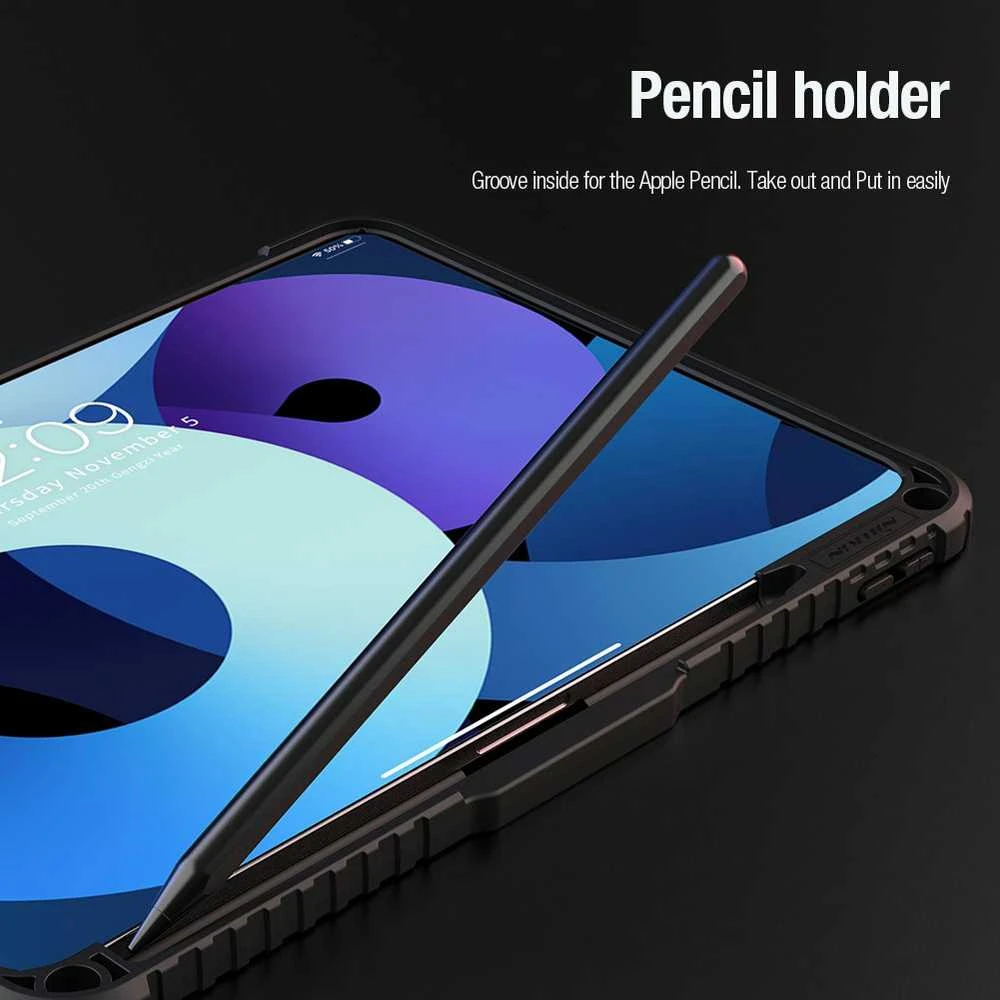 Nillkin Bumper PRO Protective Stand Case Multi-angle skirtas Apple iPad Pro 11 2024 juodos spalvos