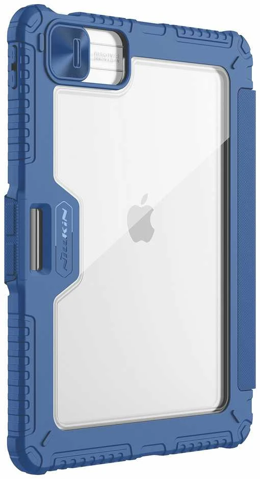 Nillkin Bumper PRO Protective Stand dėklas Multi-angle skirtas iPad Pro 11 2024 Sapphire Mėlyna