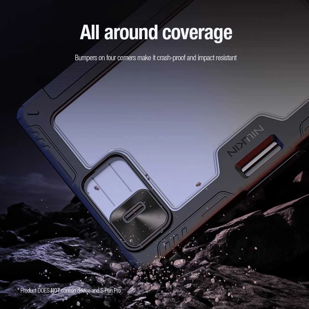 Nillkin Bumper PRO Protective Stand dėklas Multi-angle for Xiaomi Pad 8/8 Pro Juodas