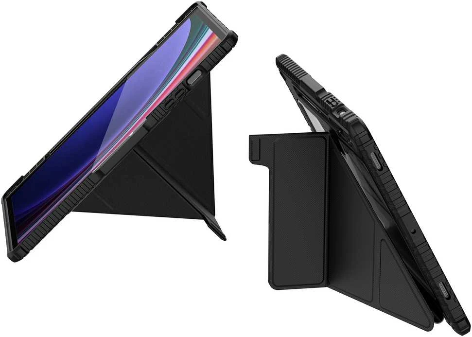 Nillkin Bumper PRO Protective Stand Multi-angle Samsung Galaxy Tab S9+ dėklas planšetiniam kompiuteriui juodos spalvos