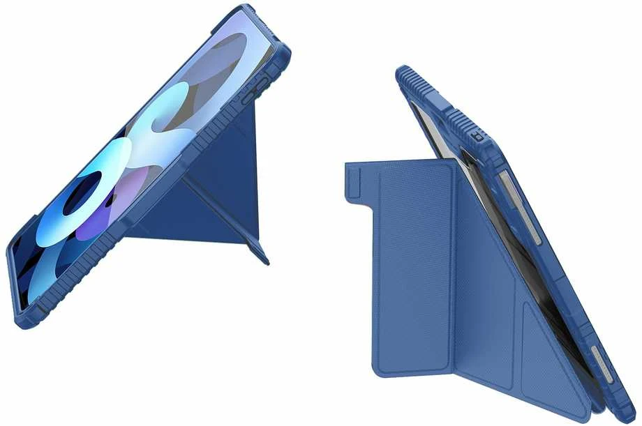 Nillkin Bumper PRO Protective Stand dėklas Multi-angle skirtas iPad Pro 12.9 2020/2021/2022/ Air 13 2024/2025 Sapphire Mėlyna