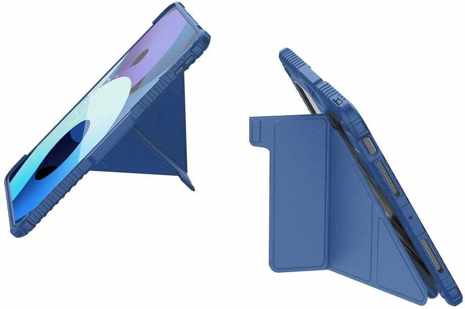 Nillkin Bumper PRO Protective Stand dėklas Multi-angle skirtas iPad Pro 11 2024 Sapphire Mėlyna