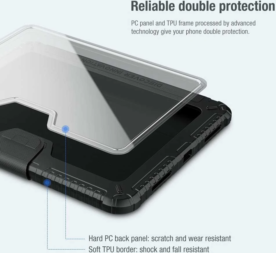 Nillkin Bumper PRO Protective Stand dėklas skirtas iPad 10.9 2022/11 2025 Sapphire Mėlyna