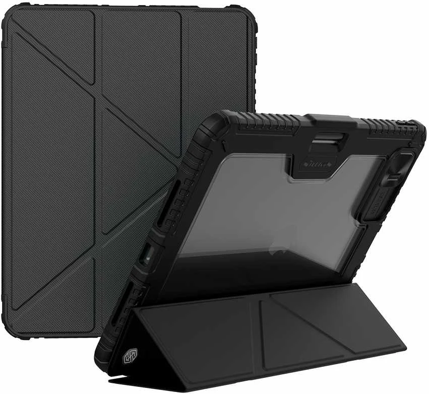 Nillkin Bumper PRO Protective Stand Case Multi-angle skirtas Apple iPad Pro 11 2024 juodos spalvos