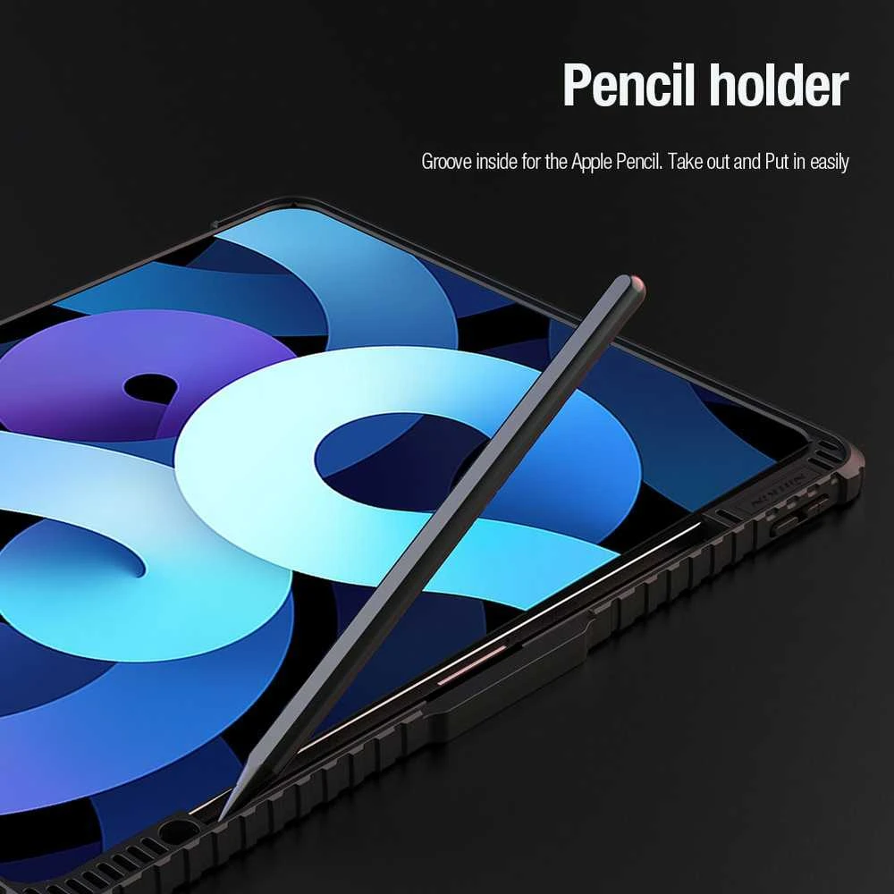 Nillkin Bumper PRO Protective Stand dėklas Multi-angle skirtas iPad Pro 12.9 2020/2021/2022/ Air 13 2024/2025 Sapphire Mėlyna