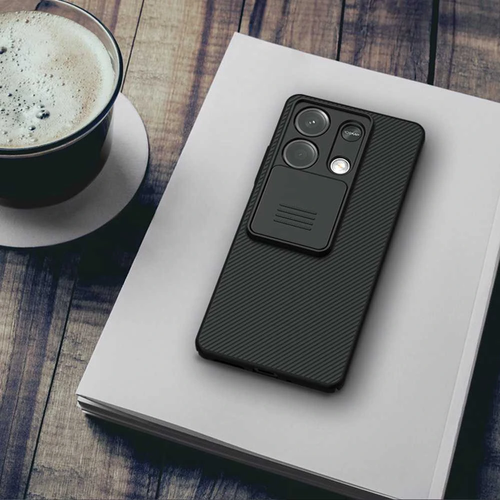 Xiaomi Redmi Note 13 5G Nillkin CamShield dėklas juodos spalvos