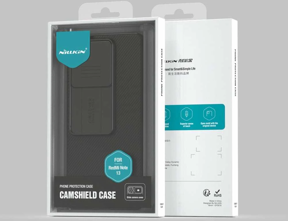 Xiaomi Redmi Note 13 5G Nillkin CamShield dėklas juodos spalvos