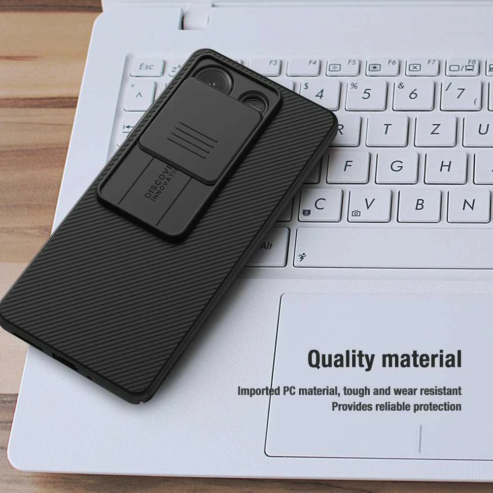 Xiaomi Redmi Note 13 5G Nillkin CamShield dėklas juodos spalvos