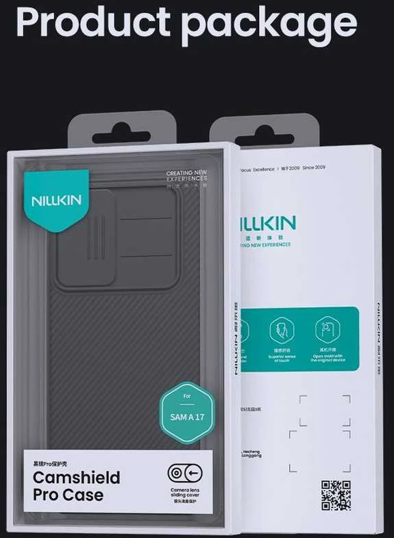Nillkin CamShield PRO dėklas skirtas Samsung Galaxy A17 5G juodos spalvos